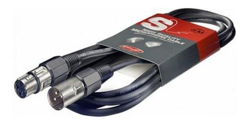 Imagem 2 de 3 de Cabo Para Microfone Stagg 3 Metros Xlr-xlr Preto Smc3