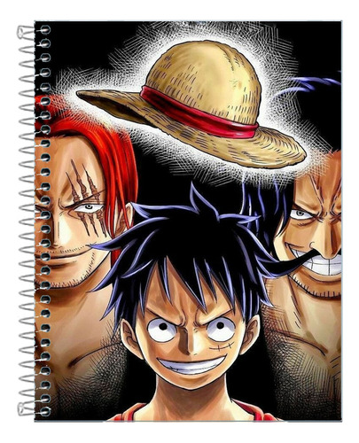 Caderno Universitário One Piece 10 Matérias 200 Folhas