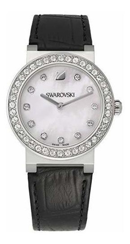 Swarovski Citra Esfera Mini Reloj  Negro Plata