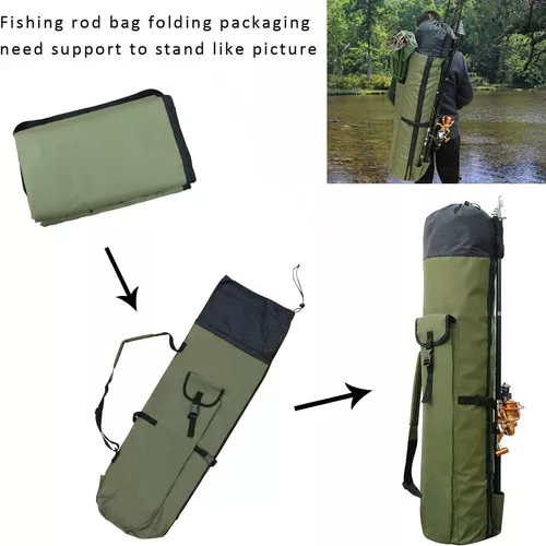 Fishing Pole Bag With Rod Holder Waterproof Fishing Pole Cas