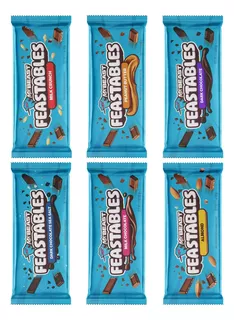 Mr. Beast Chocolate Feastables Pack De 6 Barras