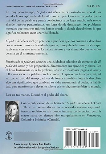 Practicando El Poder De Ahora Practicing The Power., de Tolle, Eckh. Editorial New World Library en español