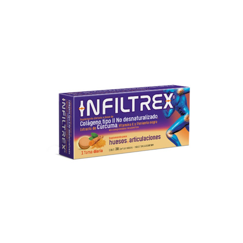 Imagen 1 de 1 de Suplemento en comprimidos Elea Infiltrex colágeno en caja 30 un