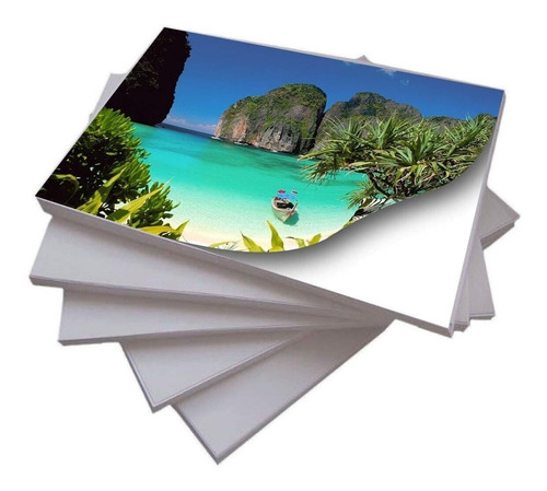Imagem 1 de 2 de Papel Fotográfico Adesivo A4 Glossy 115g 500 Folhas Premium