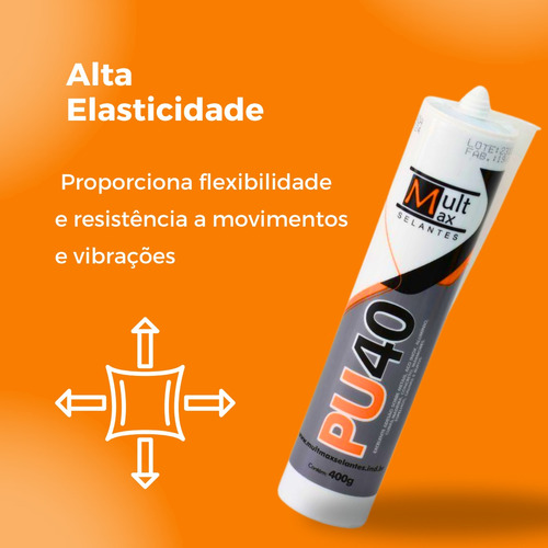 Kit 3 Pu40 Antifúngico Selante Branco 400g