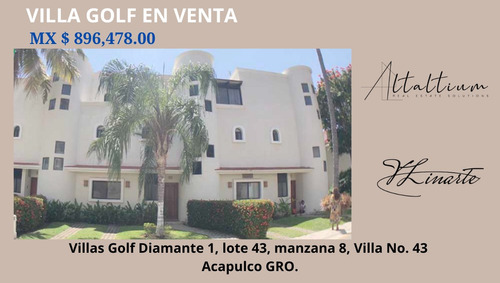 Villa De Golf En Venta En Diamante Acapulco Guerrero I Vl11-di-005