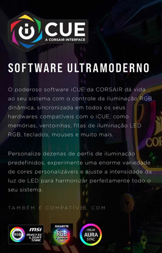 Imagem 6 de 6 de Memória Ram Vengeance Rgb Pro Color 2x8gb Corsair 3000mhz
