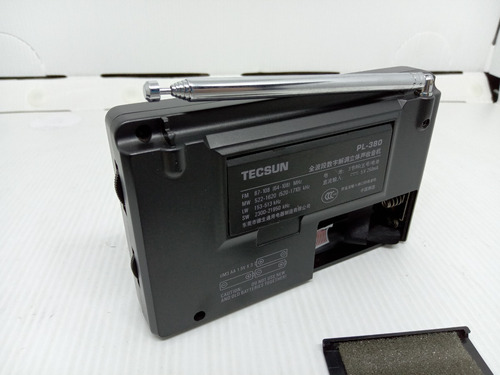 Imagem 9 de 10 de Rádio Receptor Tecsun Pl-380 Am Fm Oc Preto Pl380