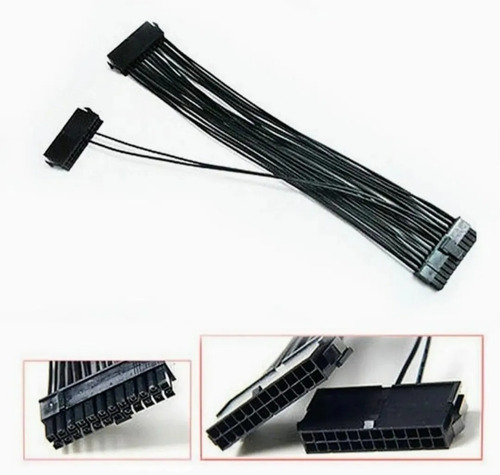 Imagen 10 de 10 de Mineria Cable Adaptador 2 Fuentes (no Add2psu) 24pin Psu Atx