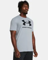 Comprar Remera Under Armour Ua Sportstyle Logo Up Ss Gris Hombre