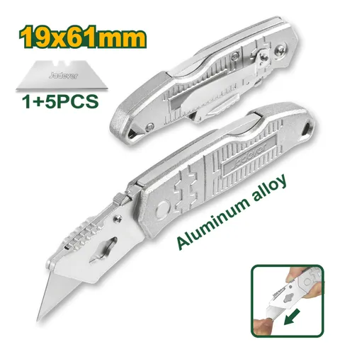 Trincheta Plegable De Aluminio 19x61mm Jadever Jdsk9461