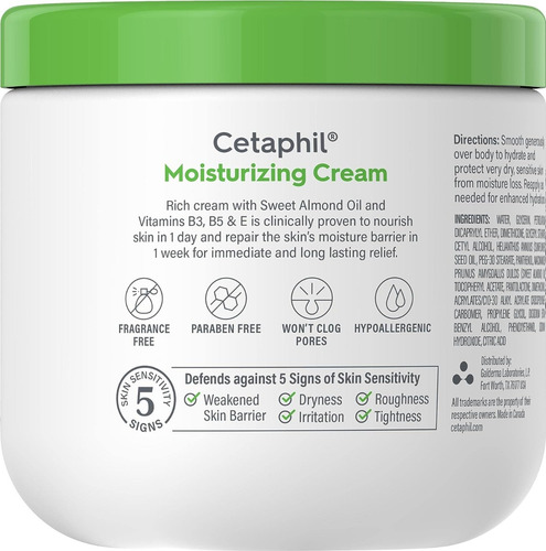 Crema Hidratante Corporal Cetaphil En Pote 453g