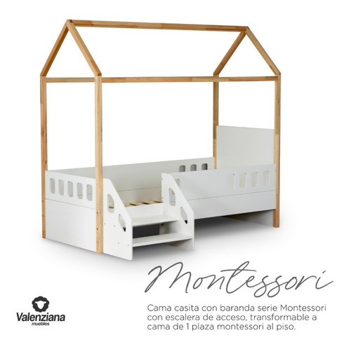 Cama Casita Montessori La Valenziana Baby Movil