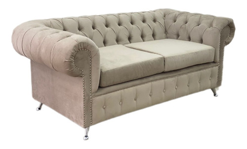 Sillon Sofa Chesterfield 2 Cuerpos Pana ¡¡ Premiun!!