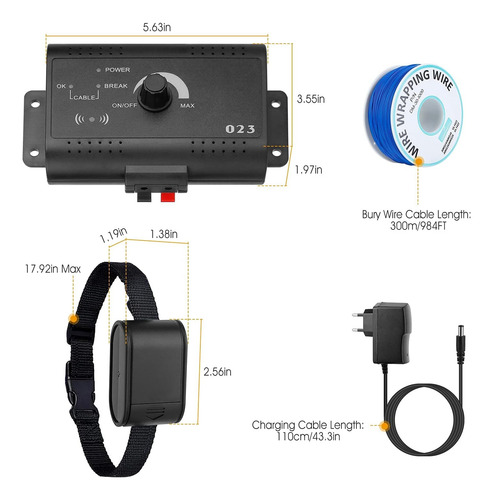 Sistema De Valla Eléctrica Para Perros Imountek Valla Eléctr