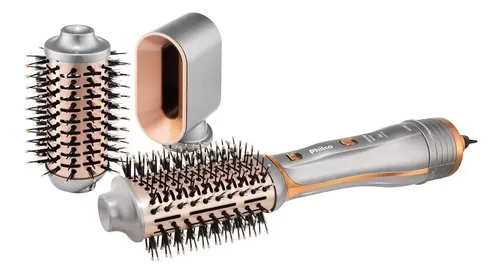 Escova Secadora Philco Pes19sg 1300w Prata E Dourado Bivolt