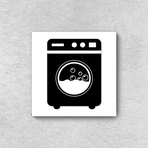Kit 4 Quadros Decorativos Lavanderia Casa Sala Placas