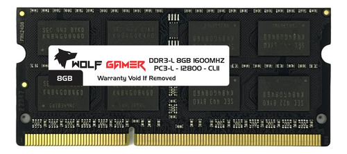 Memória Ram 8gb Ddr3-l 1600mhz Para Notebook