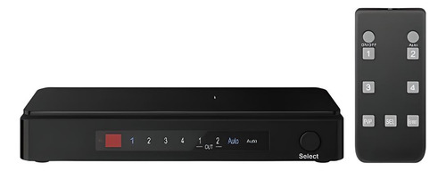 Selector Hdmi 4k Con 4 Entradas Y 2 Salidas Con Función Pip