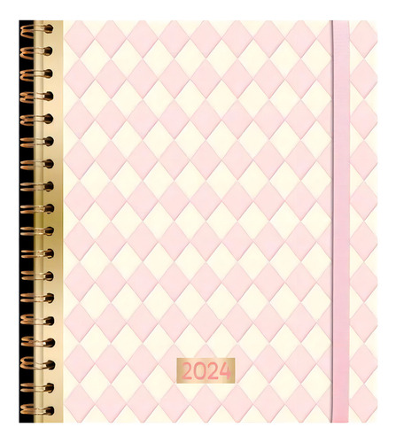 Agenda 2024 Rosa Diaria Espiral