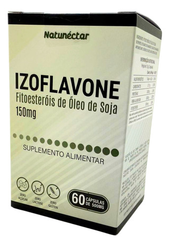 Izoflavone Natunéctar 150mg 60 Cápsulas Pura Un