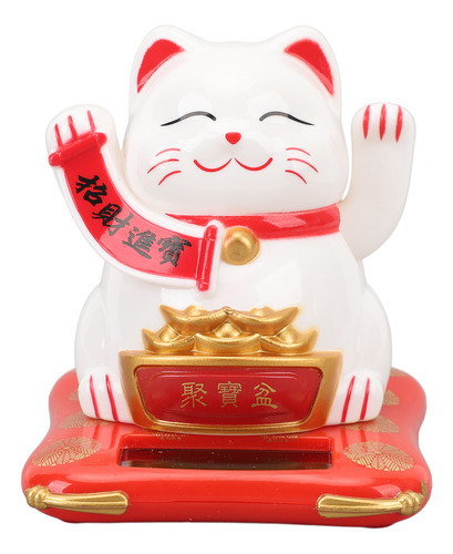 Brazo De Energía Solar Lucky Waving Cat Fortune Plastic