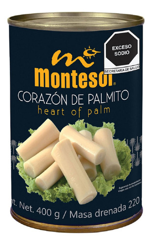 Corazones De Palmito Montesol 400g