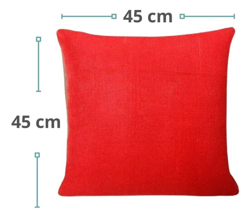 1 Cojin De Lino Varios Colores Decoracion Rojo Lino