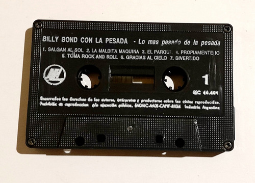 Billy Bond Con La Pesada. Lo Más Pesado... Cassette Estándar (Usado)