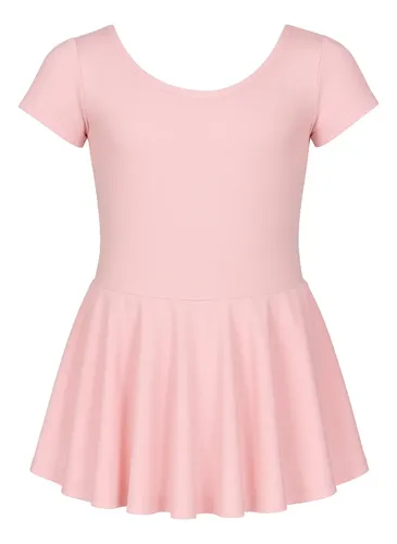 Collant Ballet Com Saia Embutida 1/2 Manga Infantil Premium