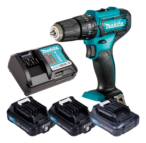 Furadeira Parafusadeira 3 Baterias 12v Makita Hp333 Bivolt