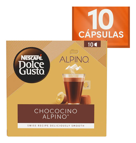 Chococino Em Cápsula Alpino Nescafé Dolce Gusto Caixa 10 Uni