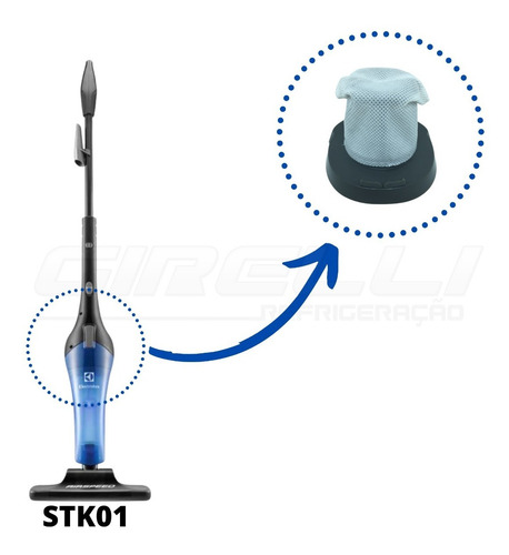 Imagem 2 de 6 de Filtro Para Aspirador Electrolux Airspeed Stk01 Stk01016