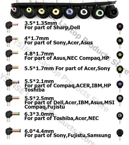 Multicargador Universal Laptops 8 Plugs 12-24v