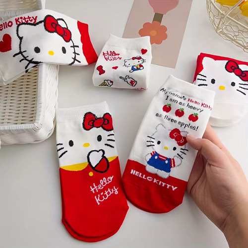 Set Calcetas Dibujos Animados Disney Y Hello Kitty Sanrio