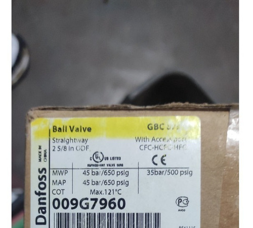 Imagen 3 de 3 de Valvula De Bola De 2 5/8 Danfoss