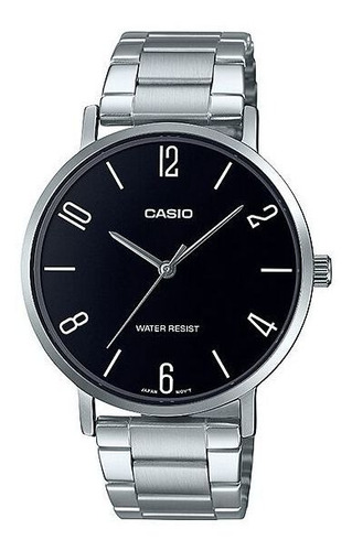 Reloj Casio Caballero Negra Mtp-vt01d-1b2udf