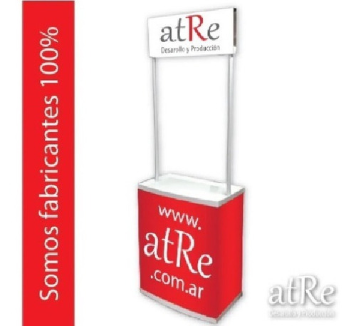 Mini Stand Con Puerta Y Grafica Panchera Portatil Desarmable