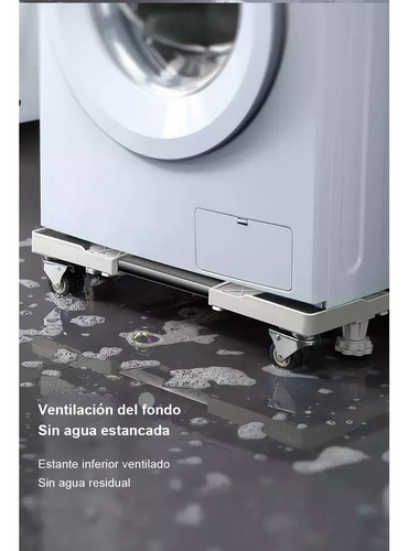 Base De Lavadora Móvil Soporte Heladera Nevera Ajustable