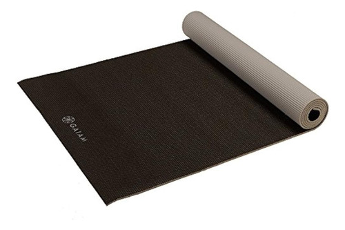 Gaiam Yoga Mat Premium Color Sólido Reversible Antideslizant