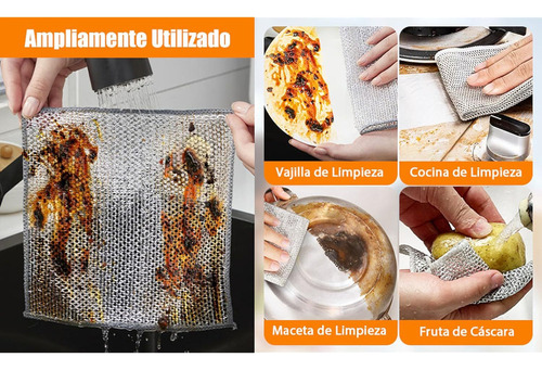 Trapos De Limpieza De Alambre Multiusos Reutilizable 5pcs