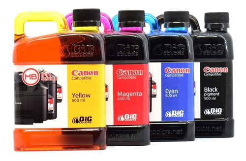 Tintas Bigcolors Mb Ink Series Combo 4 X 500ml Canon Compat