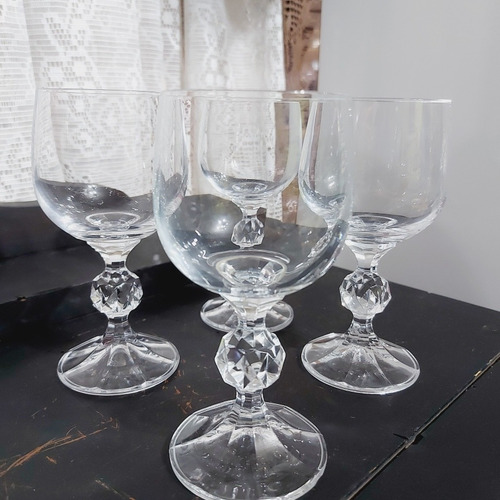 Imagem 6 de 7 de Taça Vinho Cristal Bohemia Jogo Com 4 Unidades 14cm Altura