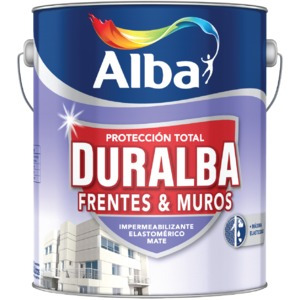 Imagen 1 de 9 de Látex Vinílico Duralba Muros Blanco Mate P Exterior X 4 Lts