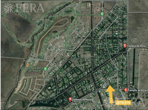 Venta De Lote En Campos De Roca 1 - Coronel Brandsen