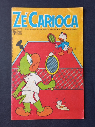 Gibi Antigo Zé Carioca N 1103. Hq Zé Carioca Ano 72. Gibis Disney (Usado)