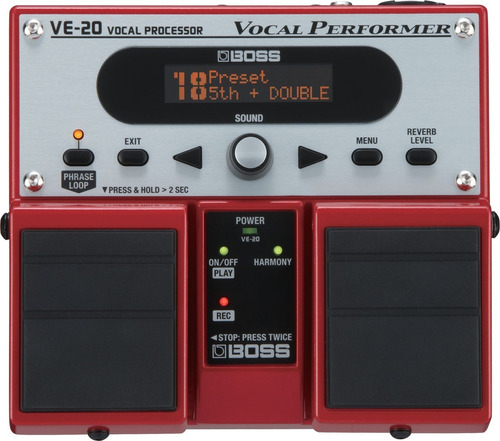 Pedal Boss Ve20 Processador Vocal Performer Roland Voz Ve-20