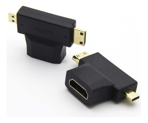 Adaptador Hdmi Tipo T A Mini Hdmi & Micro Hdmi Xtreme