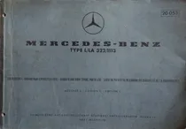Comprar Manual Catálogo Master De Despiece: M. Benz L\u002Fla - 322\u002F1113