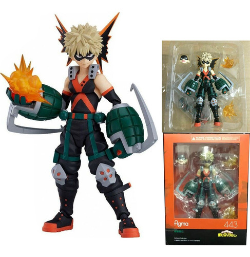 Figma 443 My Hero Academia Katsuki Bakugo Figura Modelo 14cm